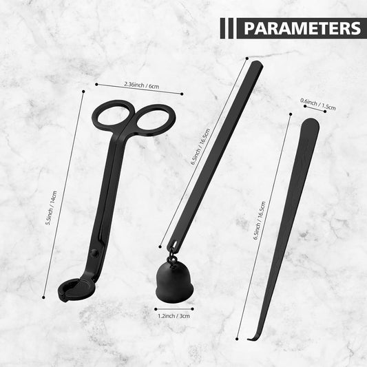 Candle Extinguisher - 3 in 1 Candle Accessory Set - Candle Key, Mini Candle Extinguisher, Candle Key - V1188-ZXY-10935