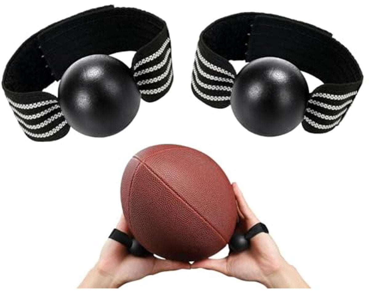 2-Piece Volleyball Hand Shape Trainer - Soft Nylon & Wooden Beads - Adjustable Size for Correct Ball V1188-ZXY-10941