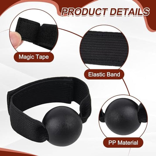 2-Piece Volleyball Hand Shape Trainer - Soft Nylon & Wooden Beads - Adjustable Size for Correct Ball V1188-ZXY-10941