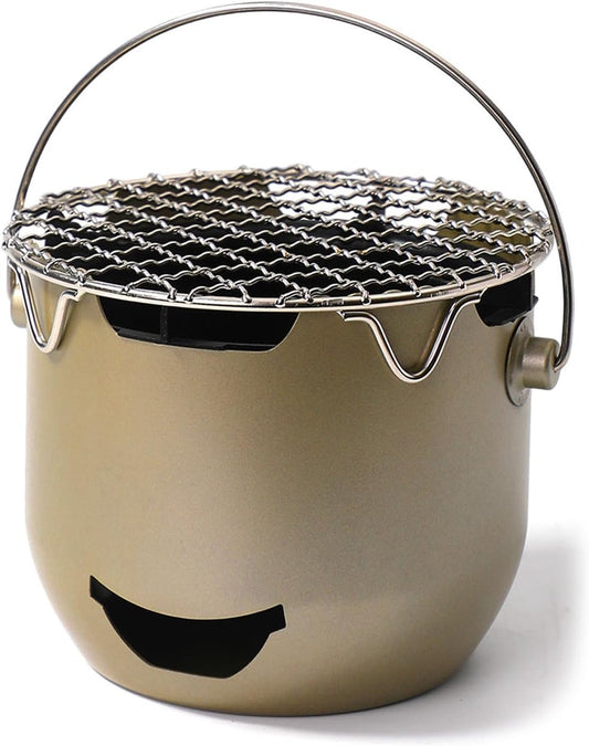 Grill - Portable Charcoal Grill - Mini Stainless Steel Charcoal Grill - Small Outdoor Grill - Suitable for V1188-ZXY-10952