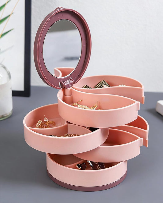 Jewelry Box - Foldable Storage Box - Rotating Jewelry Box with Multiple Layers - Elegant Storage Box for V1188-ZXY-10958