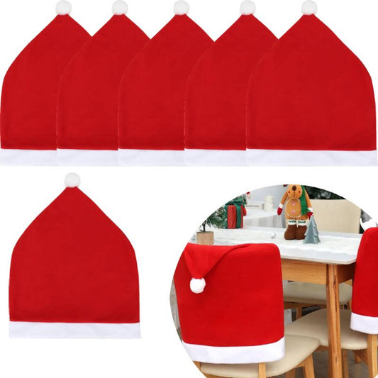 Chair Covers - Set of 6 - Christmas Chair Covers - Red Chair Covers - Christmas Chair Covers - Christmas V1188-ZXY-10975