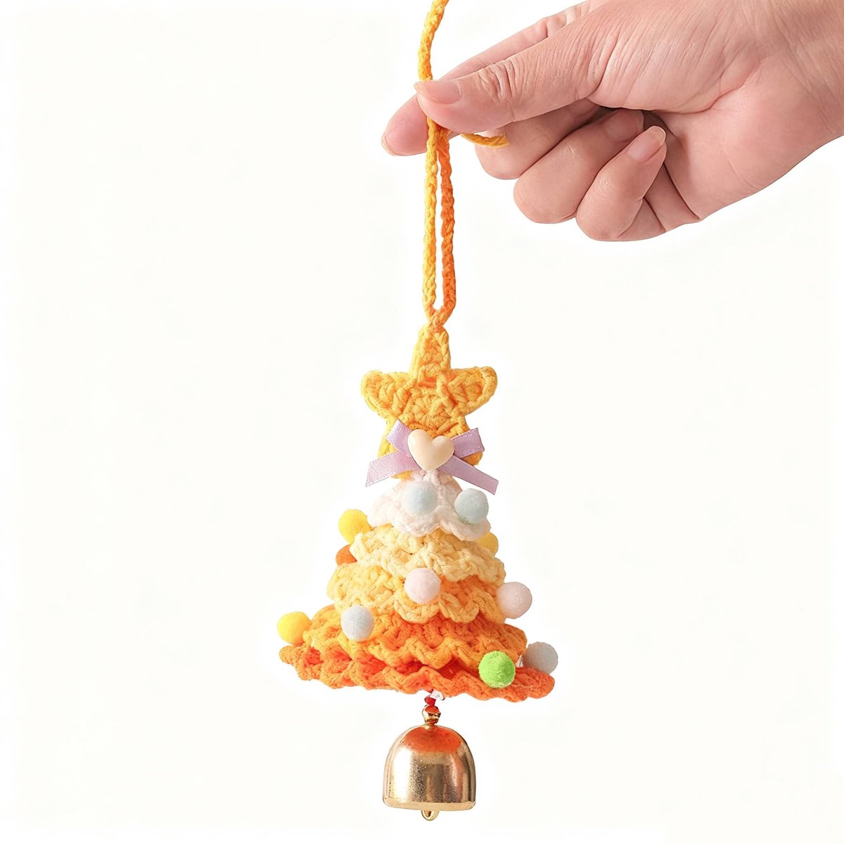 Christmas Decorations - Crochet Christmas Tree Bell Decorations - Small Christmas Decorations - Car V1188-ZXY-10981