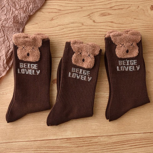 Socks 3-pack - House socks - fluffy socks - Casual socks - Indoor & Outdoor Wearable - Soft & Warm - socks V1188-ZXY-10993