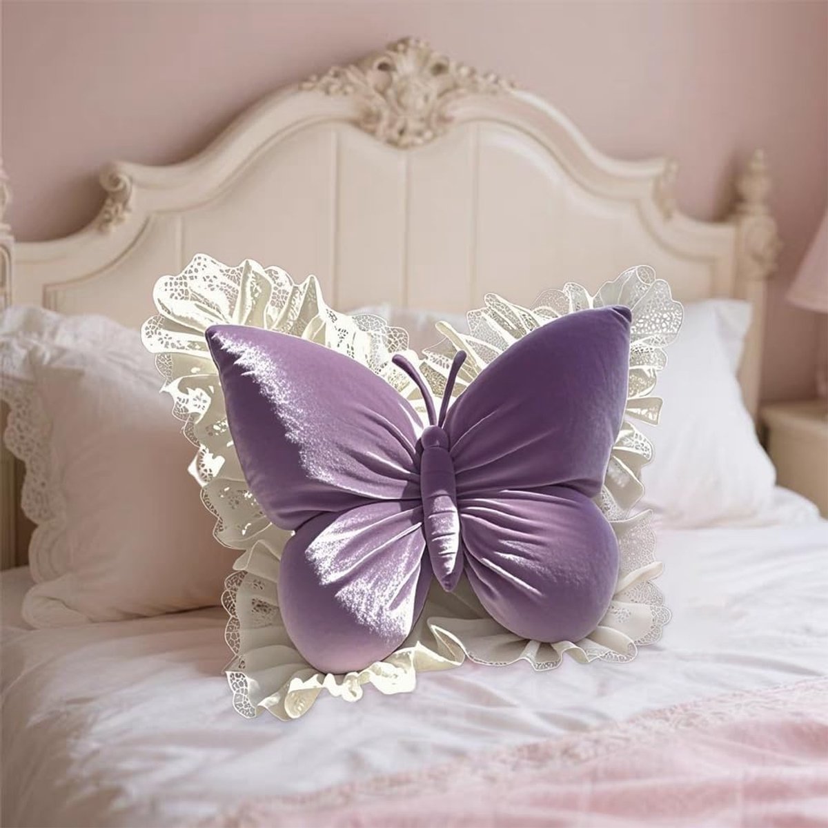 Decorative Cushions - Butterfly-shaped decorative cushion - Soft, supportive cushion - Suitable for office V1188-ZXY-11000