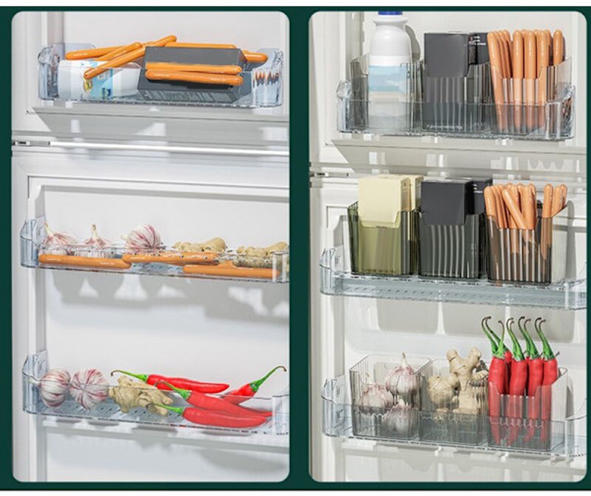 Storage Box - Refrigerator Door Food Grade - Crispy Fruit Storage Box - Green V1188-ZXY-11003