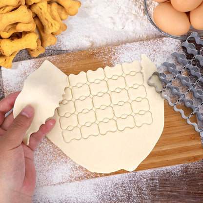 Bone Cookie Cutters - Stainless Steel Baking Cup Set - Kitchen & Baking Tools - With Cleaning Brush - Enjoy V1188-ZXY-11004