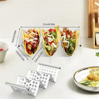 Cornbread Rack - 4-Tier Stainless Steel Rack with Handles - Cornbread Warming Rack, Holds up to 3 Cornbreads V1188-ZXY-11013