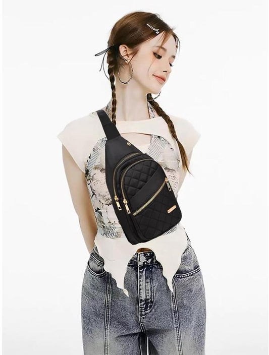 Unisex Shoulder Bag - 5 Storage Pockets & Cable Grommet - Women's Crossbody Bag - Men's Crossbody Bag - V1188-ZXY-11015