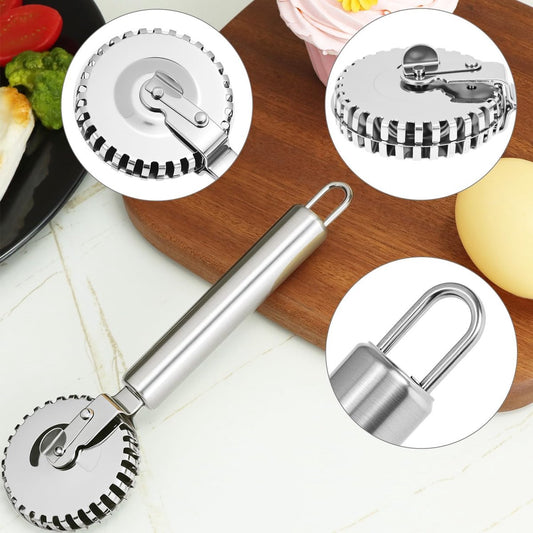 Luxury Rotary Cutter for Embossing - Baking Tools - Dough and Pastry Tools Made of Stainless Steel - Equipped V1188-ZXY-11017