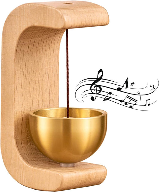 Wind Chime - Magnetic Wind Chime - Wooden Doorbell - Wooden Shop Bell - For Opening Doors (Light Brown) V1188-ZXY-11025