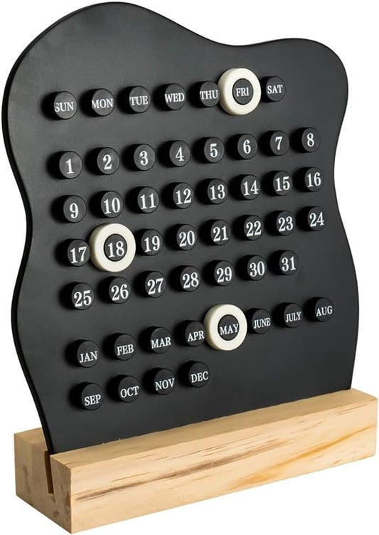 Desktop Perpetual Calendar - 2026 Calendar - Reusable Block Calendar for the Desk - 2026 Monthly Calendar - V1188-ZXY-11031
