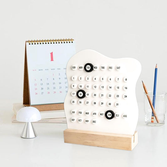 Desktop Perpetual Calendar - 2026 Calendar - Reusable Block Calendar for the Desk - 2026 Monthly Calendar - V1188-ZXY-11032