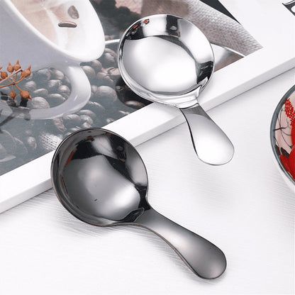 4-pack - small spoons - spoons with short handle - suitable for pots - for salt, sugar, spices, coffee, tea, V1188-ZXY-11041