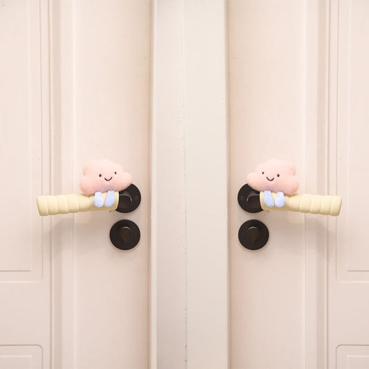 Protective Cover - Set of Two - Cute Cloud-Shaped Door Handle Gloves - Decorative Door Handle Protector Cover V1188-ZXY-11044