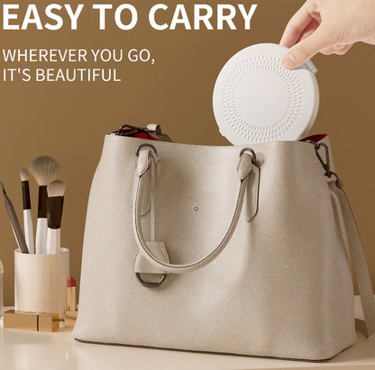 Make up mirror - Mini mirror with light - 1x/5x magnification - 10 cm - Rechargeable - Suitable for wallets, V1188-ZXY-11046