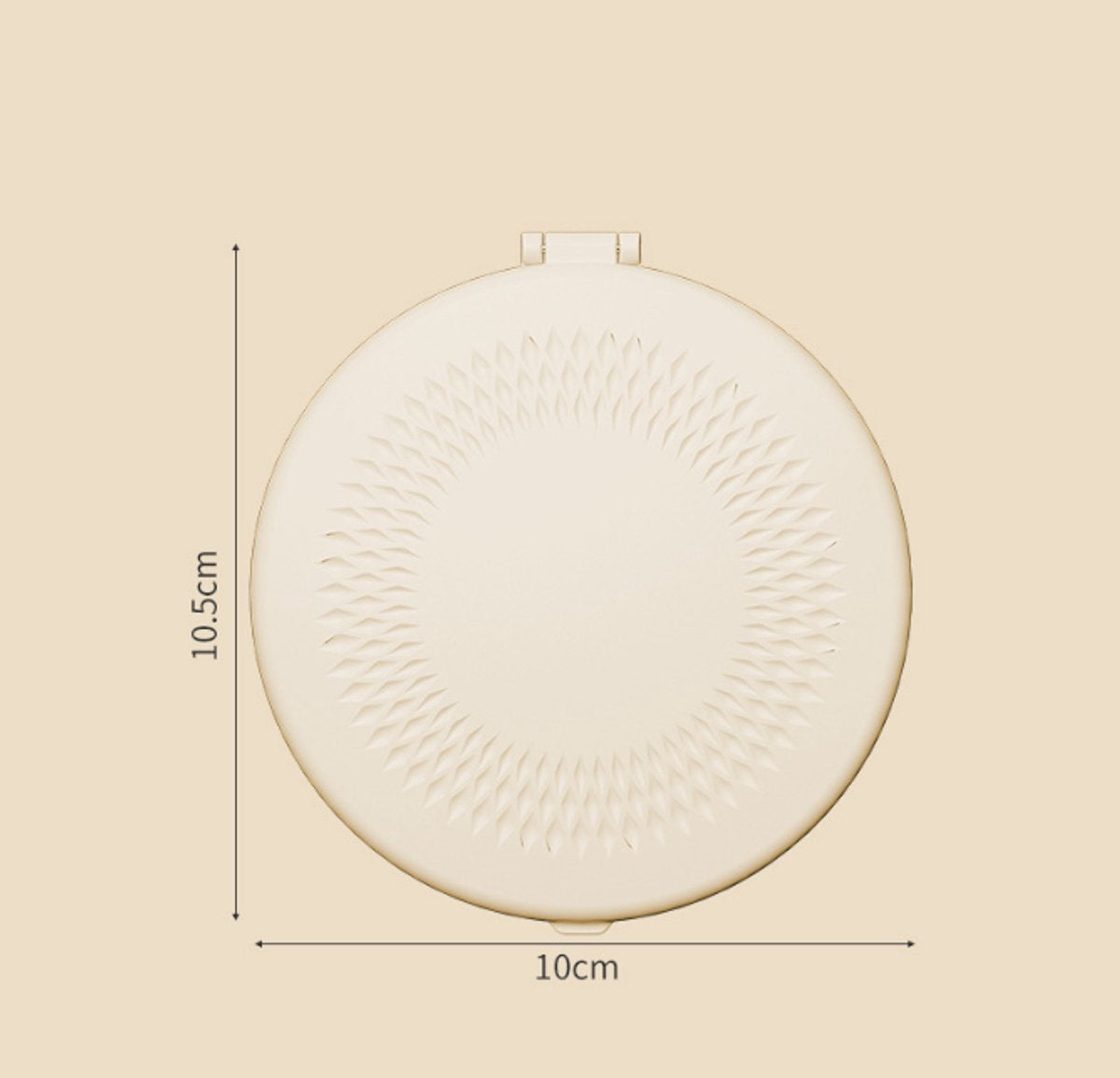 Make up mirror - Mini mirror with light - 1x/5x magnification - 10 cm - Rechargeable - Suitable for wallets, V1188-ZXY-11046