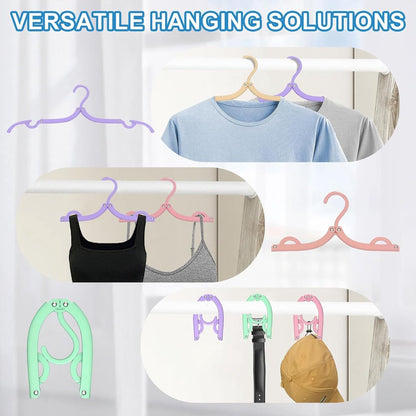 10-Piece Travel Clothes Hanger - Portable Folding Clothes Hanger - Folding Clothes Rack V1188-ZXY-11049