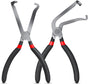 2-Pack Auto Electrical Disconnect Pliers Set - Straight & 60 degrees Angle for All Reach - Non-Slip Handles V1188-ZXY-11059