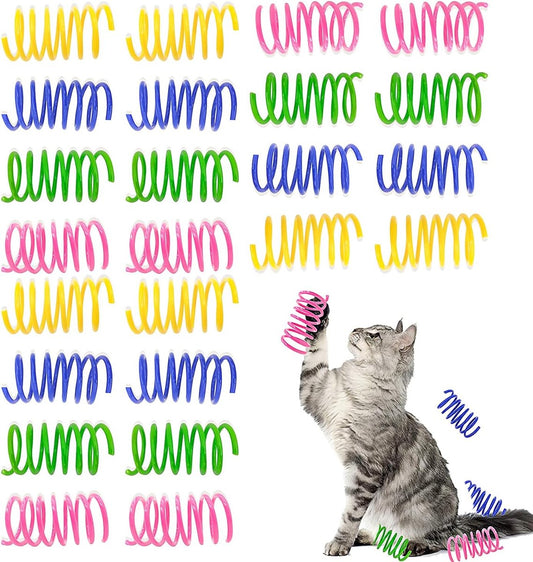 Cat Feather Toys - 24 Feather Toys - Cat Feather Toys - Toy Feathers - Pet Novelty Toys - Colorful Feathers - V1188-ZXY-11060