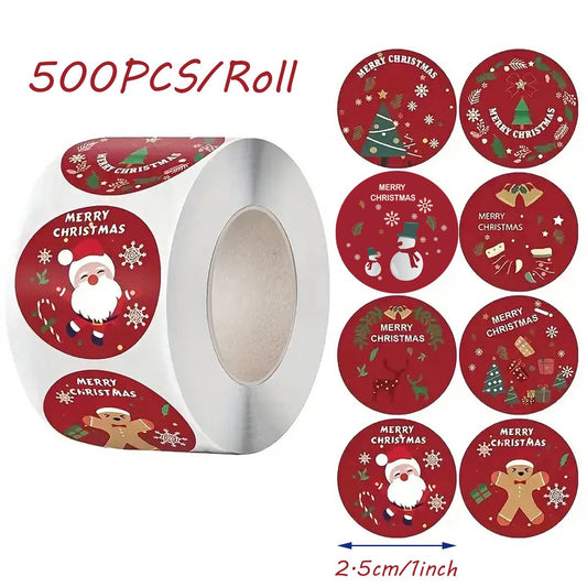 Stickers - Christmas Stickers - Cartoon Stickers - 2 Rolls - Approximately 500 stickers per roll - The best V1188-ZXY-11064
