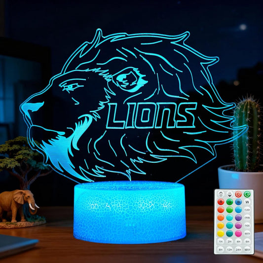 Night Light for Kids - 3D - Baby Night Light - 16 Color Changes - With Remote Control and Timer - RGB V1188-ZXY-11069