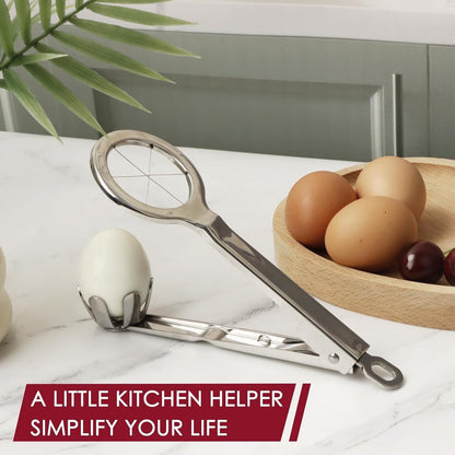 Egg Slicer - Stainless Steel Egg Slicer - Kitchen Utensils - Stainless Steel Kitchen Gadgets - Top Quality V1188-ZXY-11076
