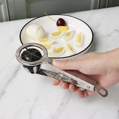 Egg Slicer - Stainless Steel Egg Slicer - Kitchen Utensils - Stainless Steel Kitchen Gadgets - Top Quality V1188-ZXY-11076