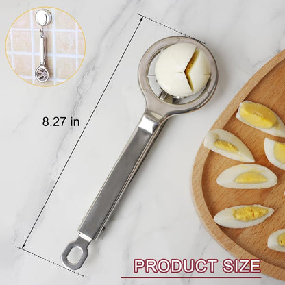 Egg Slicer - Stainless Steel Egg Slicer - Kitchen Utensils - Stainless Steel Kitchen Gadgets - Top Quality V1188-ZXY-11076