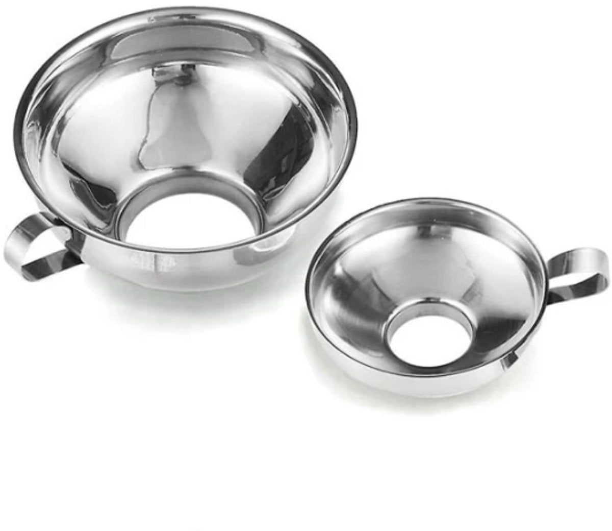2-Pack - Funnels - Stainless Steel - Kitchen Funnels - Jam Can Funnels V1188-ZXY-11085