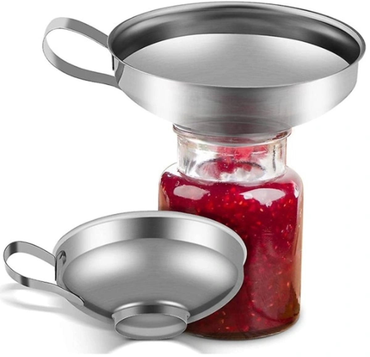 2-Pack - Funnels - Stainless Steel - Kitchen Funnels - Jam Can Funnels V1188-ZXY-11085