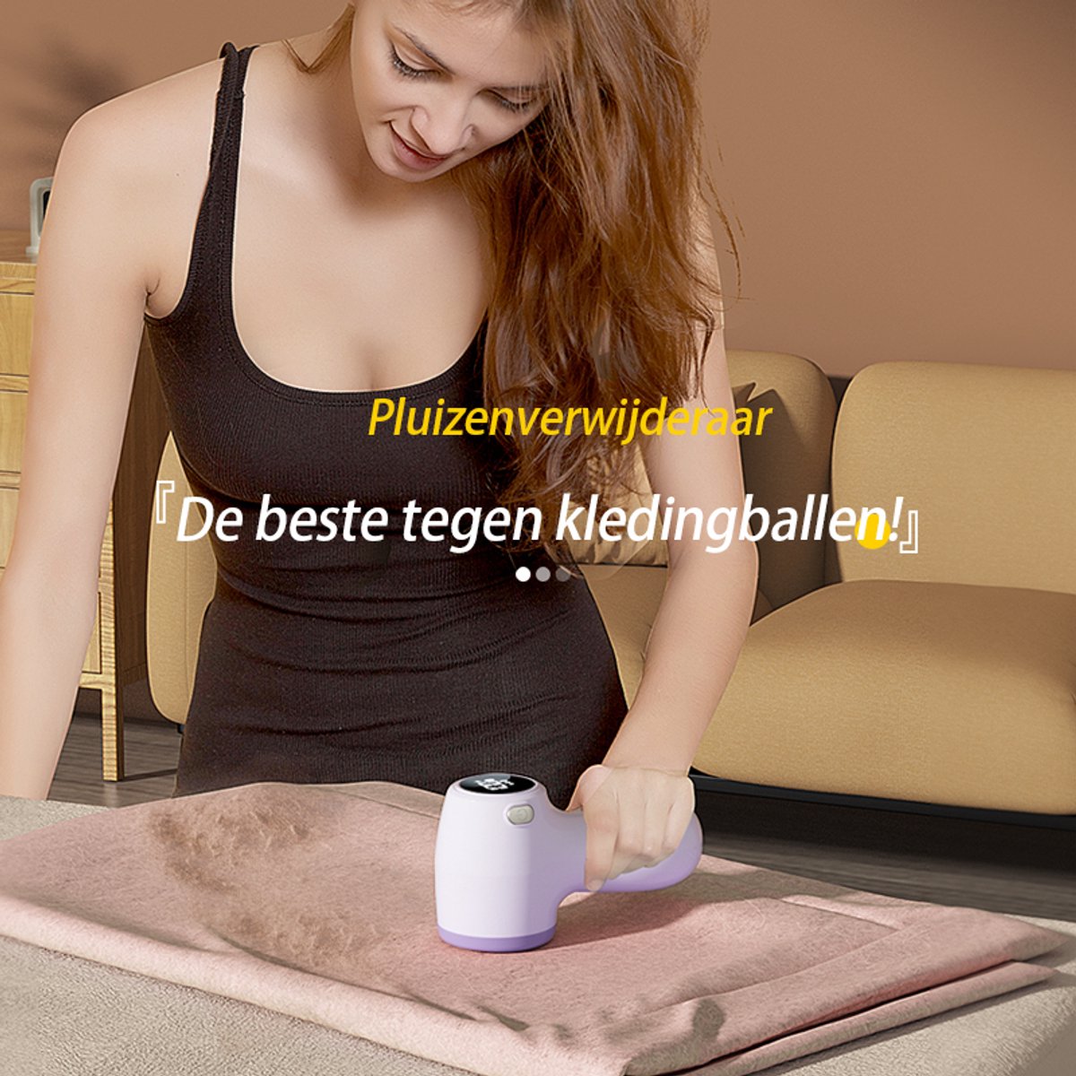 Rechargeable Lint Remover with Display - Lint Remover - Suction and Shave Function - Lint Remover - Type-C V1188-ZXY-11090