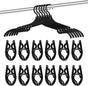 12-pack - Travel Hangers - Portable - Foldable Hangers - Travel Accessories (Black) V1188-ZXY-11100