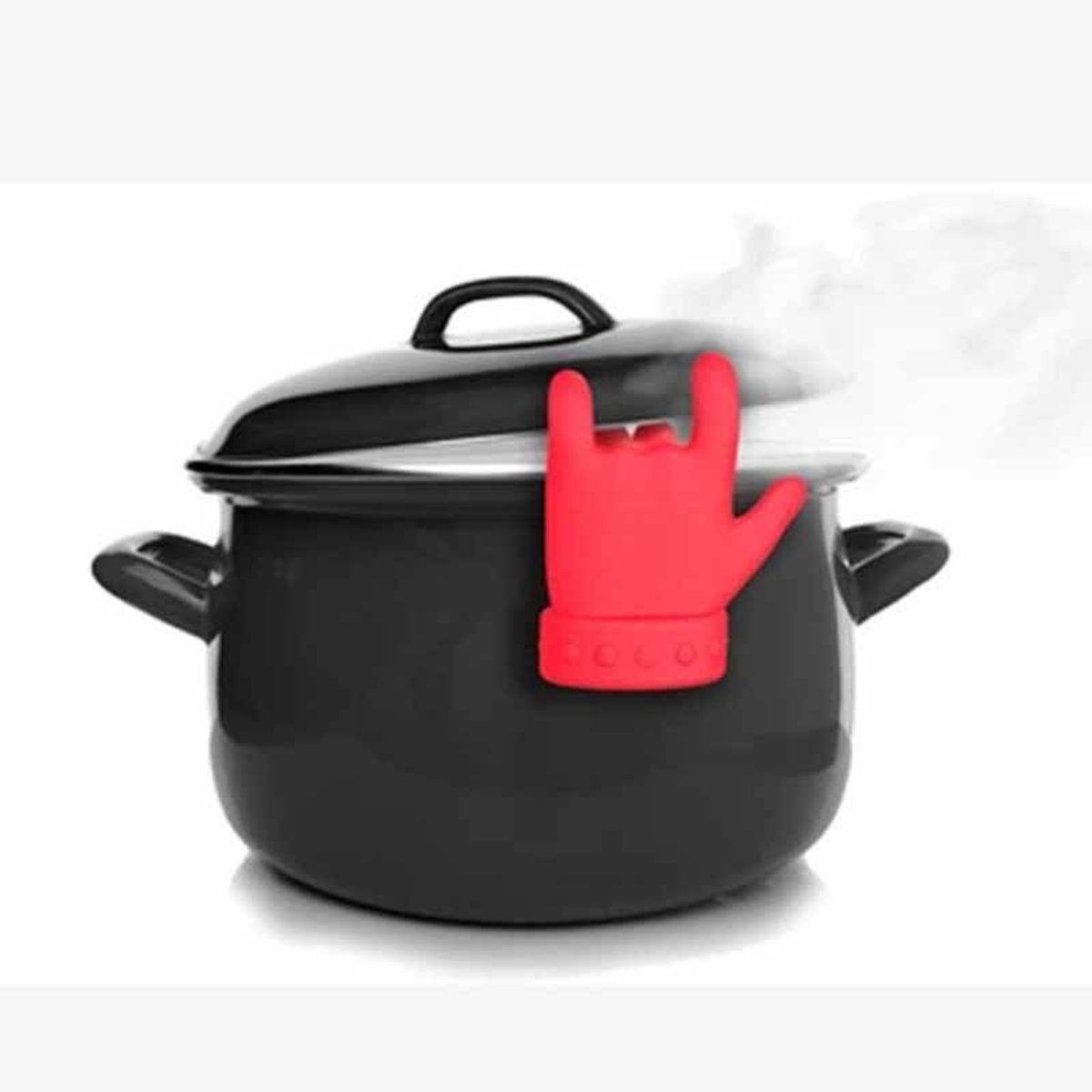 Silicone Pan Lid Support - Prevents Boiling Over & Allows Steam to Escape - Kitchen Aid V1188-ZXY-11119