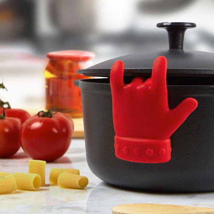 Silicone Pan Lid Support - Prevents Boiling Over & Allows Steam to Escape - Kitchen Aid V1188-ZXY-11119