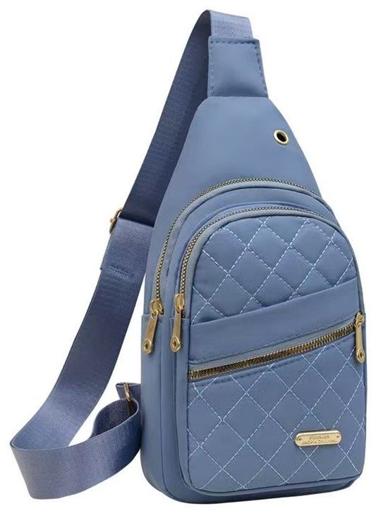 Unisex Shoulder Bag - 5 Storage Pockets & Cable Grommet - Women's Crossbody Bag - Men's Crossbody Bag - V1188-ZXY-11120
