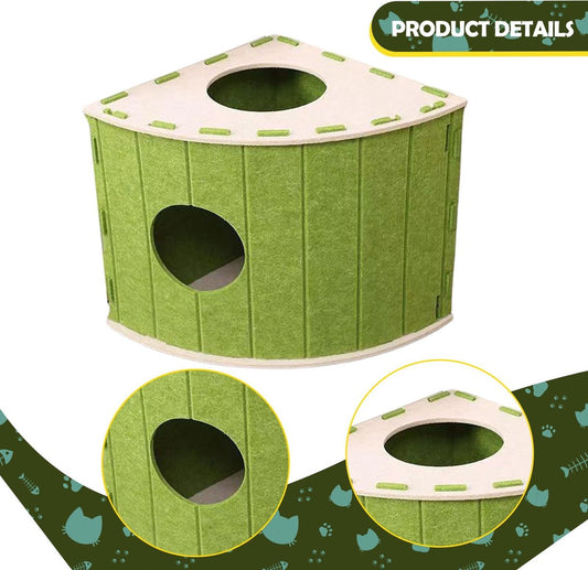 Cat House - Cat Basket - Cat Den - Felt-Shaped Cat Bed - Suitable for All Seasons - Warm | Scratch-Resistant V1188-ZXY-11122
