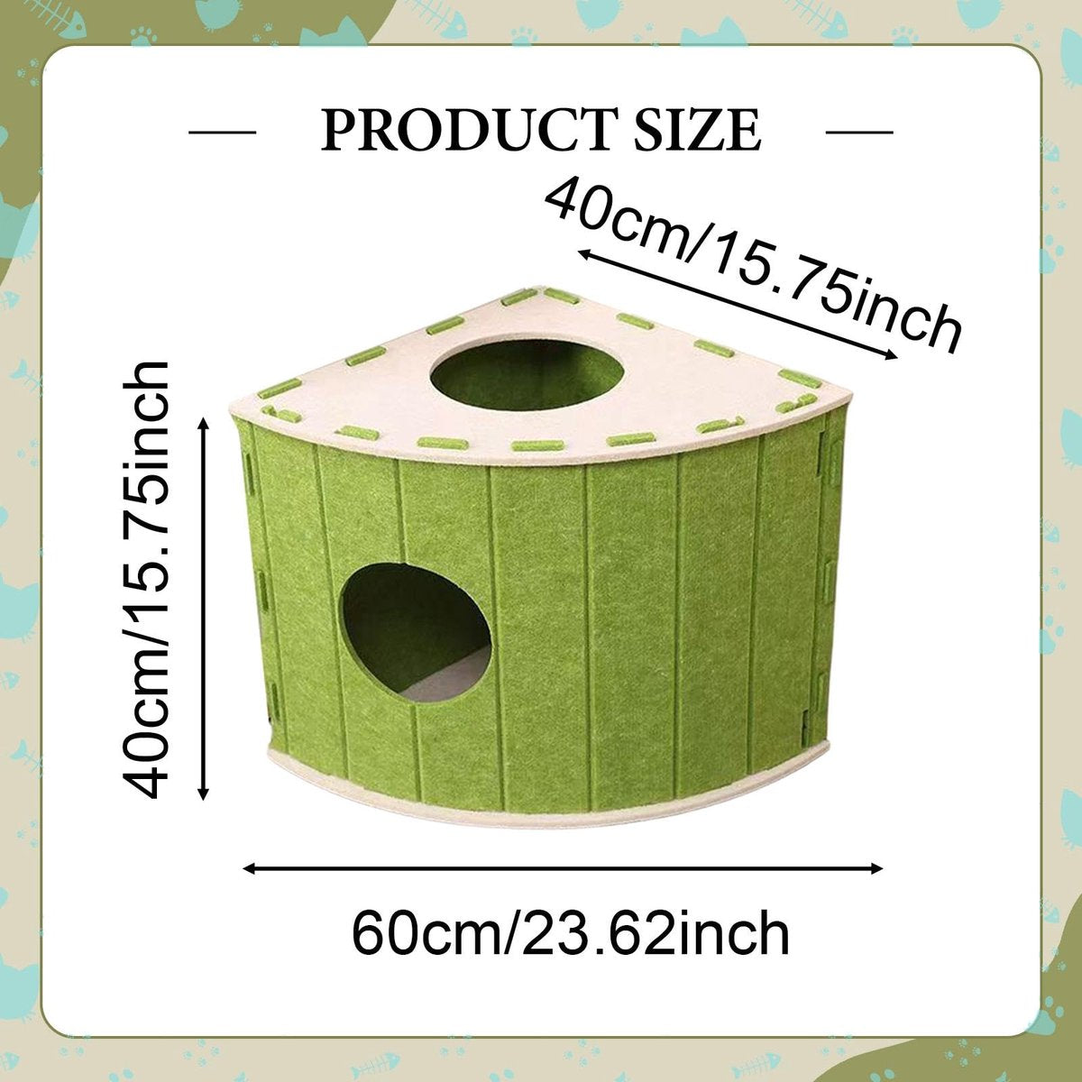 Cat House - Cat Basket - Cat Den - Felt-Shaped Cat Bed - Suitable for All Seasons - Warm | Scratch-Resistant V1188-ZXY-11122