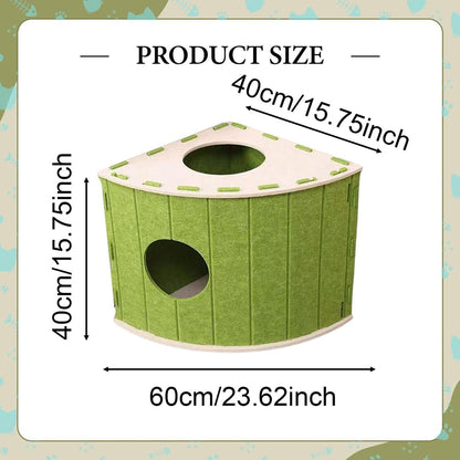 Cat House - Cat Basket - Cat Den - Felt-Shaped Cat Bed - Suitable for All Seasons - Warm | Scratch-Resistant V1188-ZXY-11122