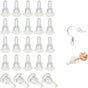 50 Silicone Earring Backs - Full Coverage, Clear Earring Backs - Dustproof - Hypoallergenic Soft Ear Cushions V1188-ZXY-11127