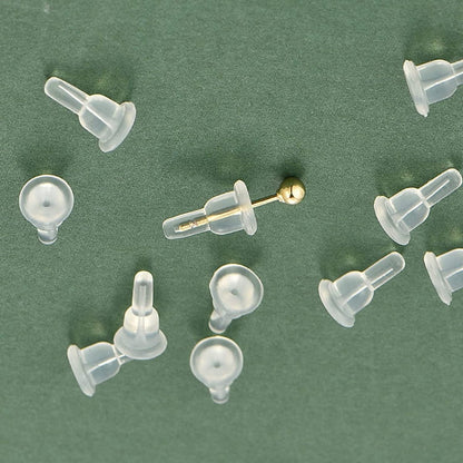50 Silicone Earring Backs - Full Coverage, Clear Earring Backs - Dustproof - Hypoallergenic Soft Ear Cushions V1188-ZXY-11127