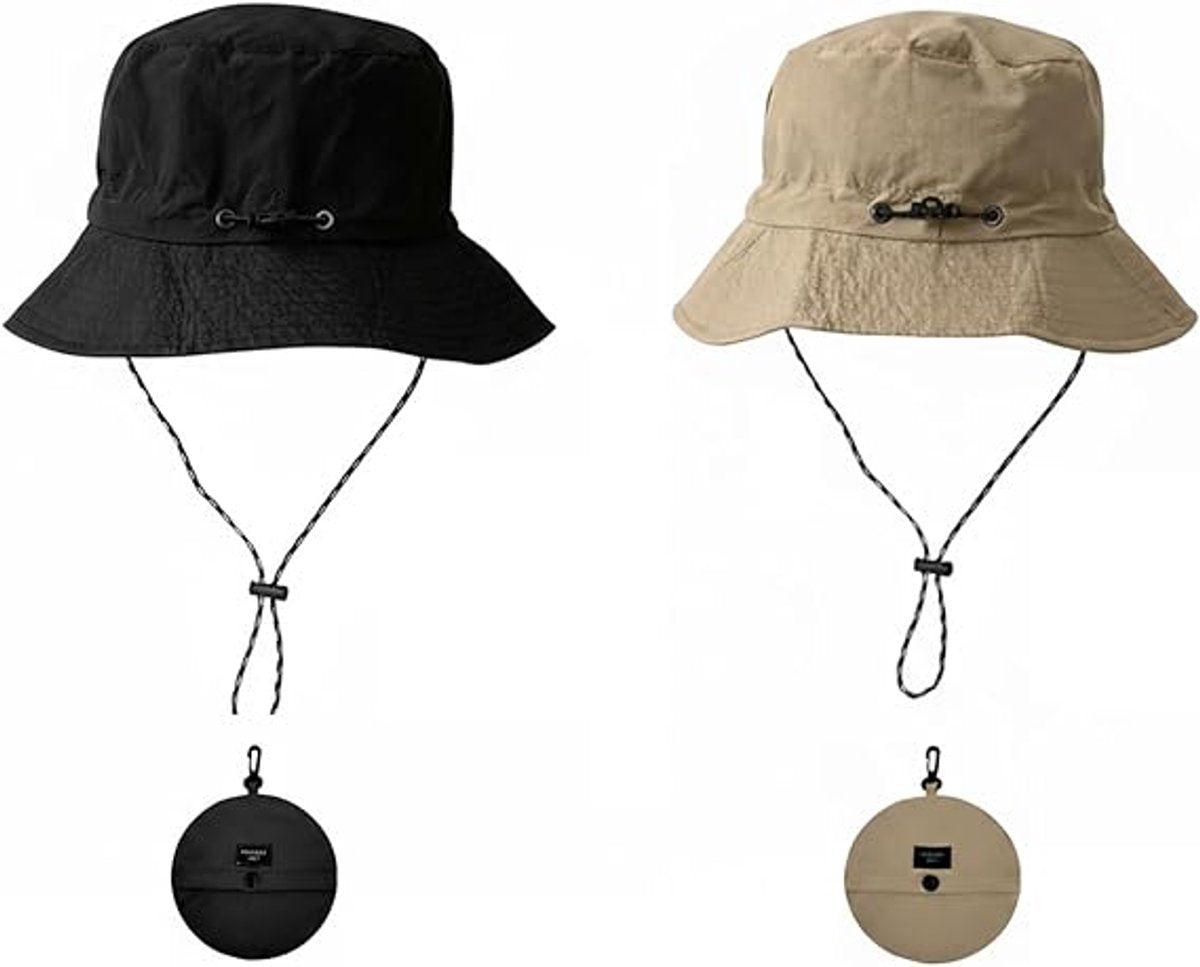 Hat - Sun Hat - Outdoor Jungle Hat - Foldable Bucket Hat - Rain Hat - Unisex - With Removable Chin Strap - V1188-ZXY-11138