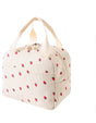 Lunch Bag - Corduroy - Lunch Box for Students/Office Workers - Insulated Bag - Waterproof - Portable Handle - V1188-ZXY-11145