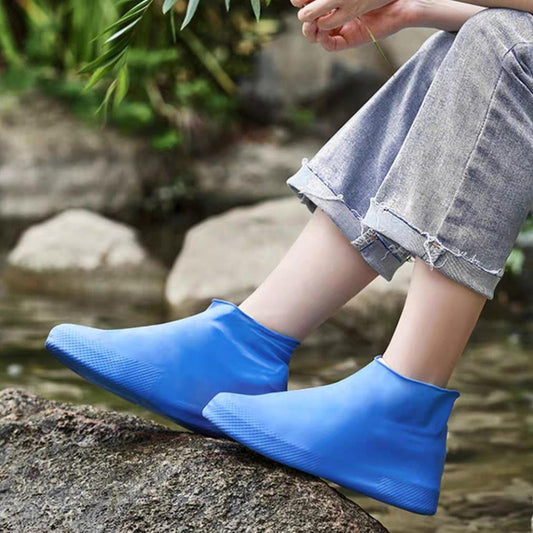Overshoes - 1 Pair - Waterproof Silicone Overshoes - Reusable, Non-slip, Suitable for Outdoor Activities V1188-ZXY-11157