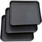 3-piece universal tray - multifunctional - plastic - rectangular tray - black V1188-ZXY-11161