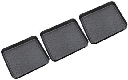 3-piece universal tray - multifunctional - plastic - rectangular tray - black V1188-ZXY-11161