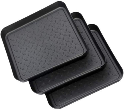 3-piece universal tray - multifunctional - plastic - rectangular tray - black V1188-ZXY-11161