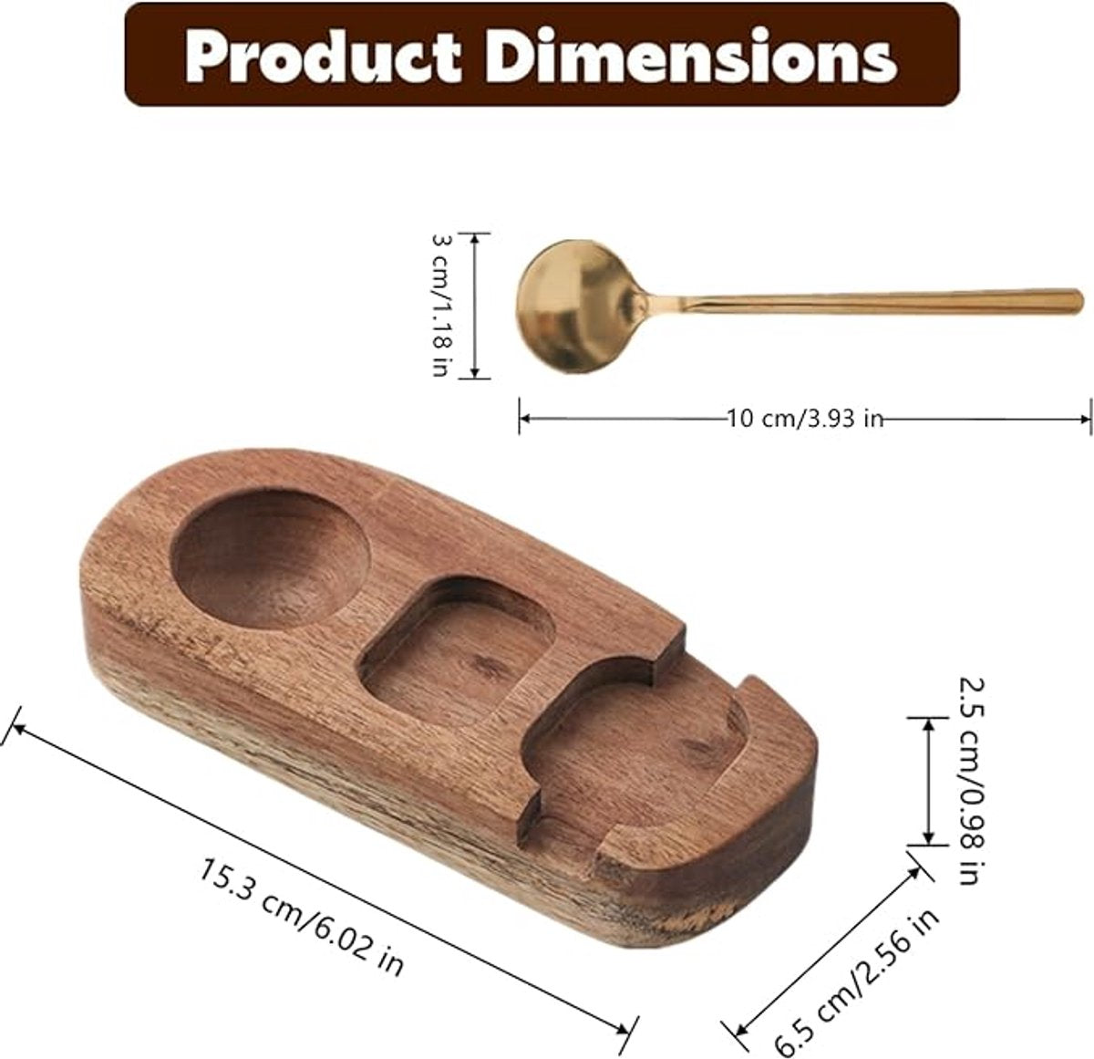 1 set - Wooden egg holder - with spoon - Stylish tray - Sturdy design - Suitable for breakfast, brunch, V1188-ZXY-11165