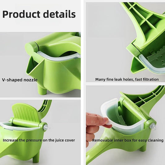 Manual Juicer - Fruit and Vegetable Juicers - Portable Multifunctional Lemon and Orange Juicer for Home Use - V1188-ZXY-11171