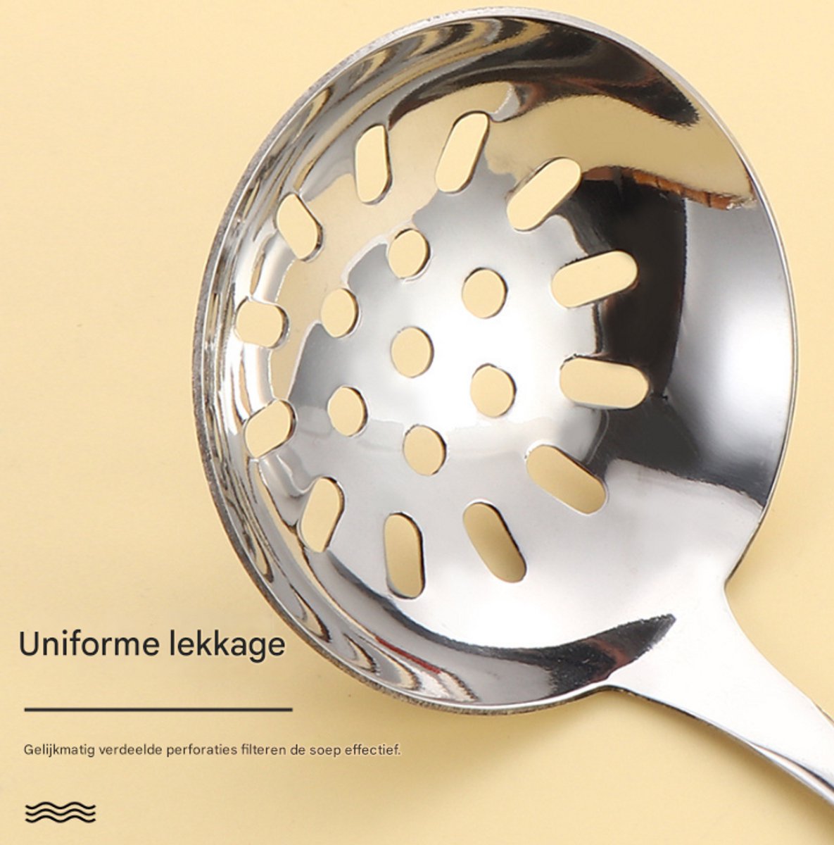 Spoons - 2-Piece Set - Stainless Steel Soup Spoon with Bamboo Handle - Long Handle Soup Spoon - Soup Spoon - V1188-ZXY-11181